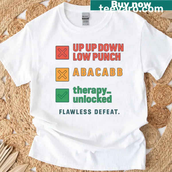 Parody t-shirt with a cheat code for therapy graphic