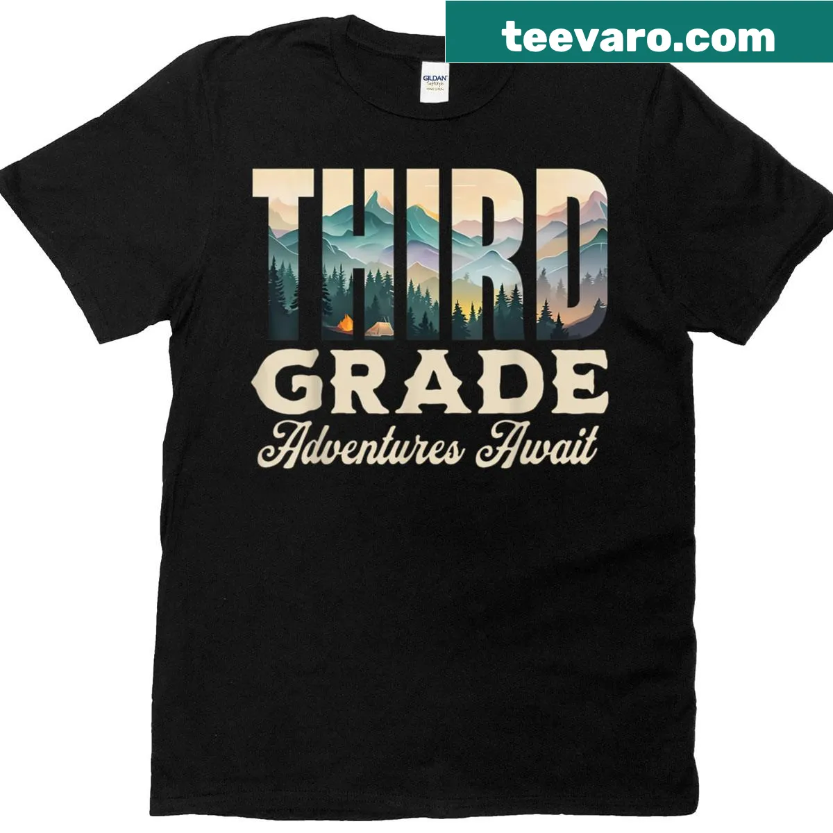 Back-to-school T-shirt for third-grade teachers with motivational text — on a men's t-shirt
