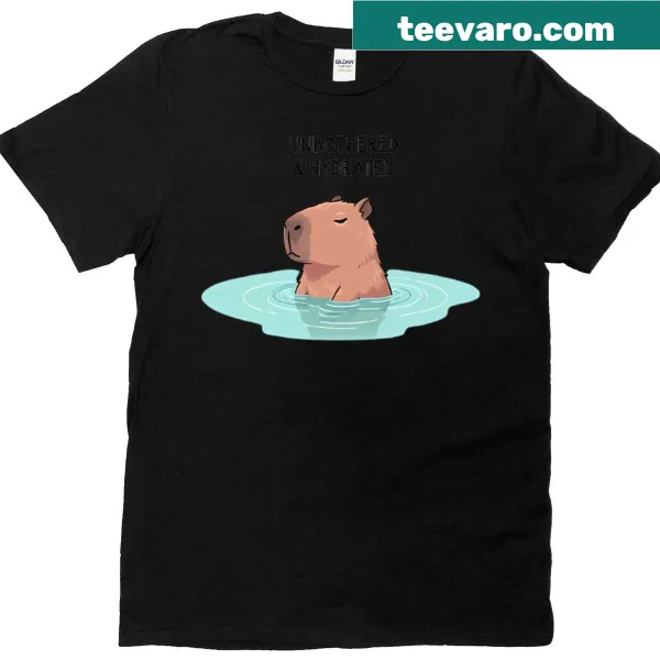 Relaxed capybara by the water, illustrating chill vibes