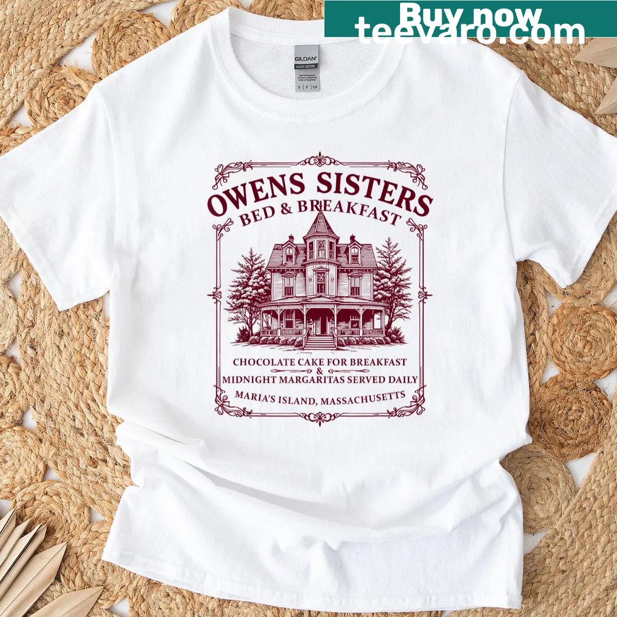 Vintage witch-themed t-shirt with 'Witchy Love' and magical designs — on a men's t-shirt