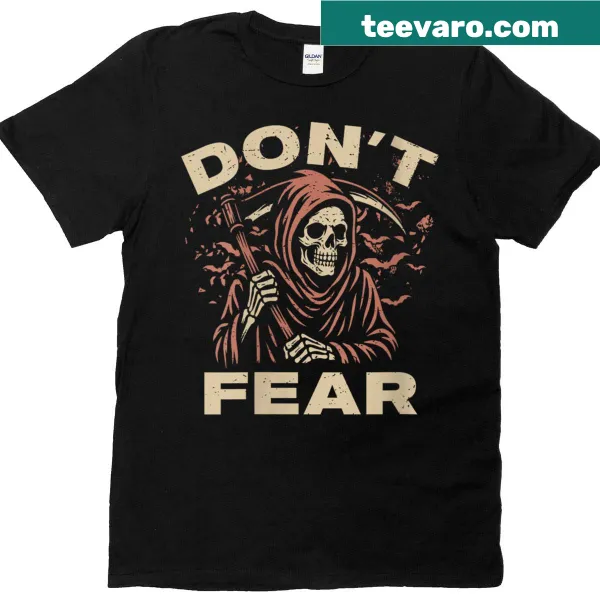 Grim Reaper graphic T-shirt with cannabis theme