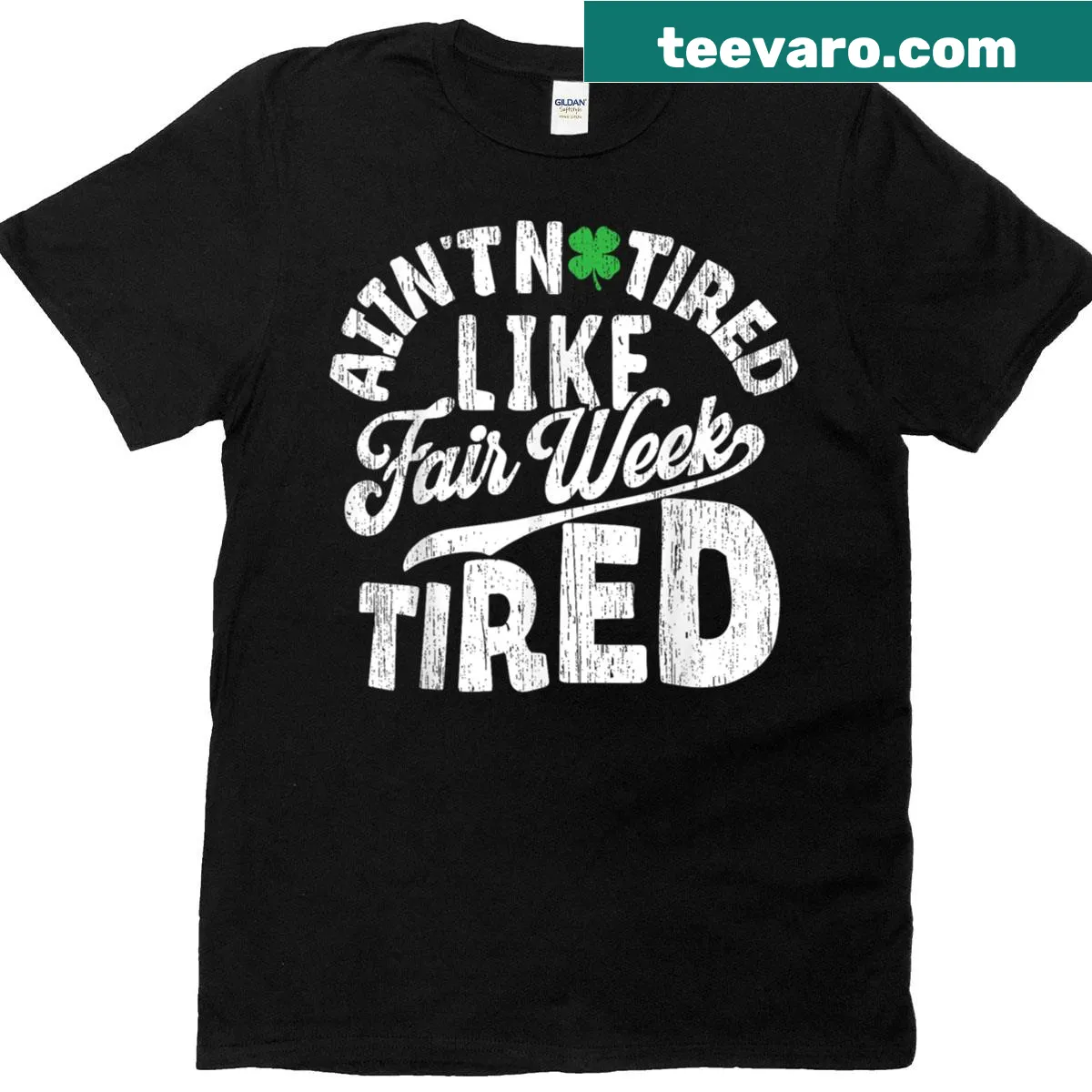 Funny farm animal-themed t-shirt with fair week quote — on a men's t-shirt