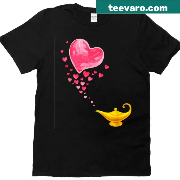 Illustrated Aladdin's Lamp with whimsical design on T-shirt