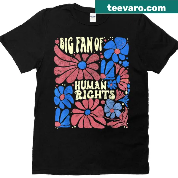 Human rights protest graphic on T-shirt