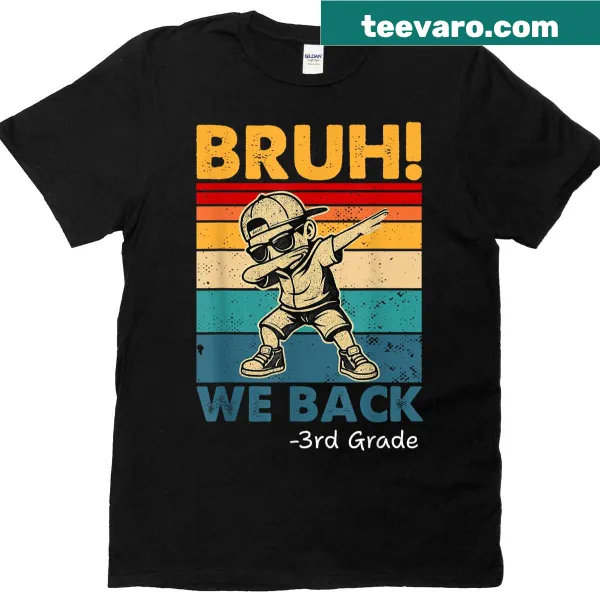 Vintage t-shirt featuring a dabbing boy celebrating back to school