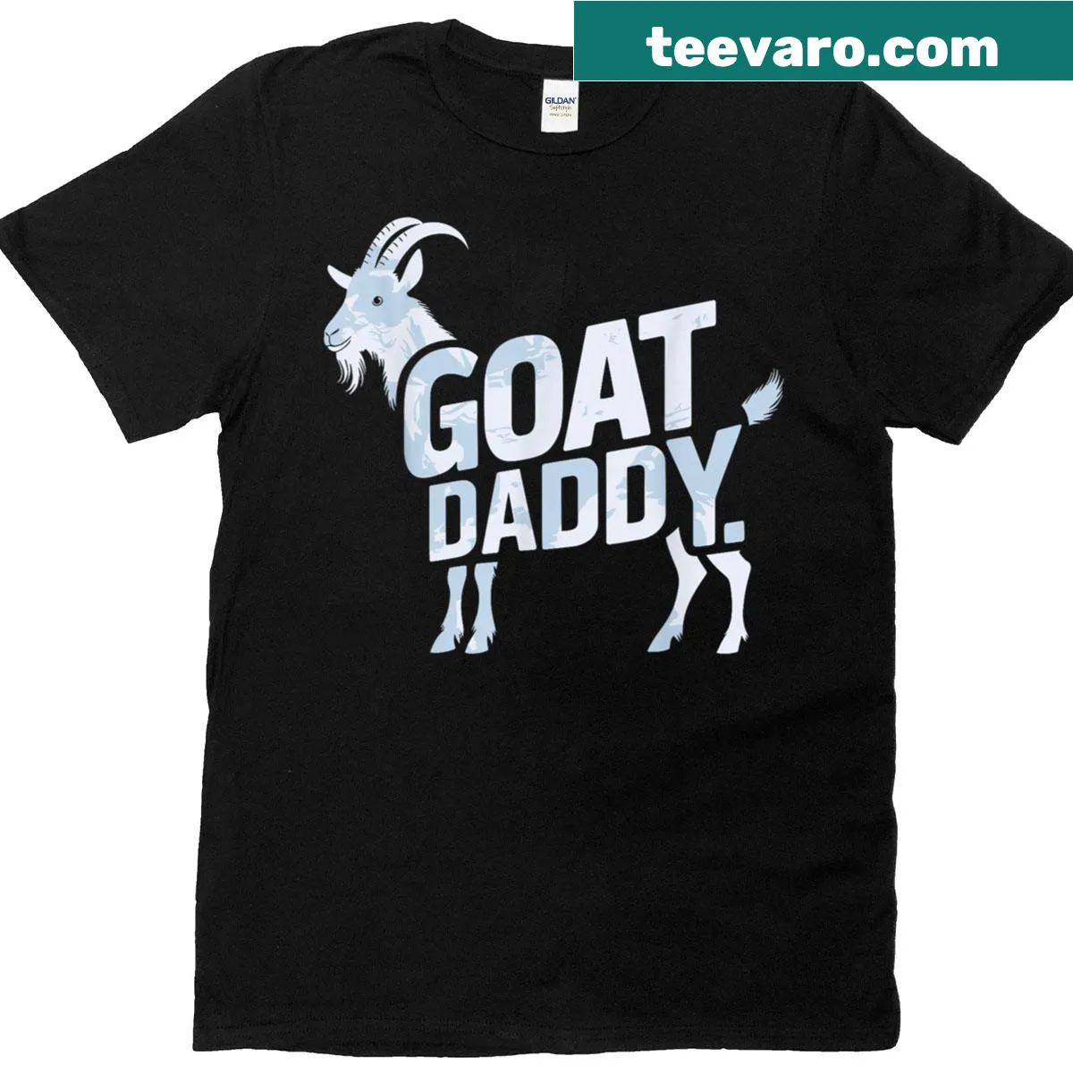 Charming goat graphic T-shirt for goat lovers — on a men's t-shirt
