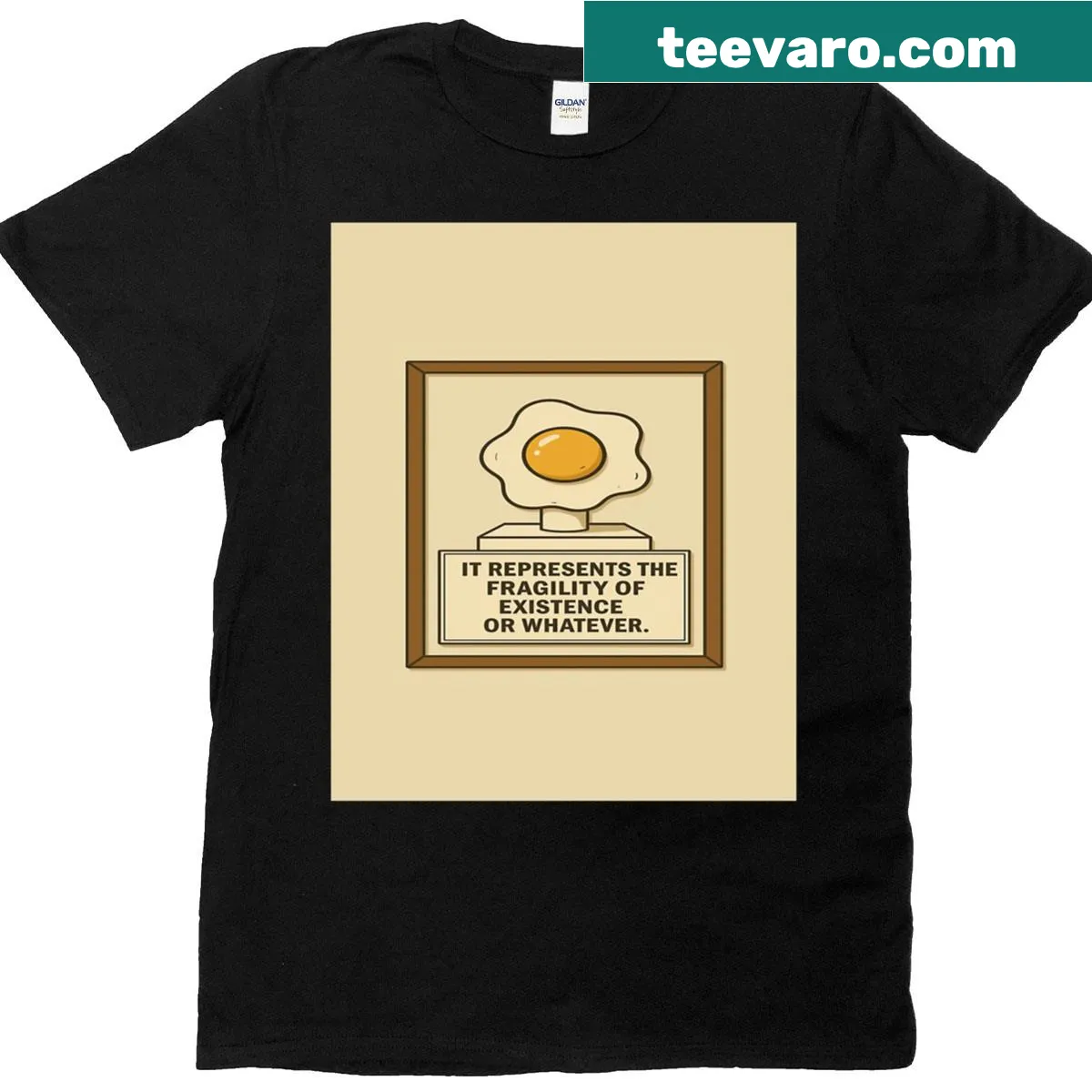 Abstract paint spill graphic on a minimalist T-shirt — on a men's t-shirt