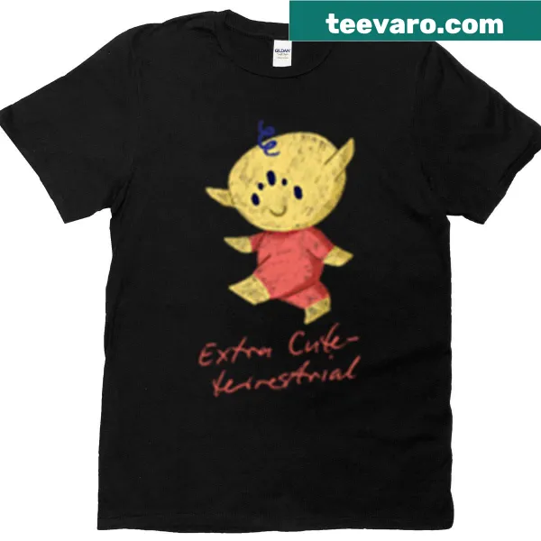 Cute cartoon alien graphic t-shirt designed for space lovers