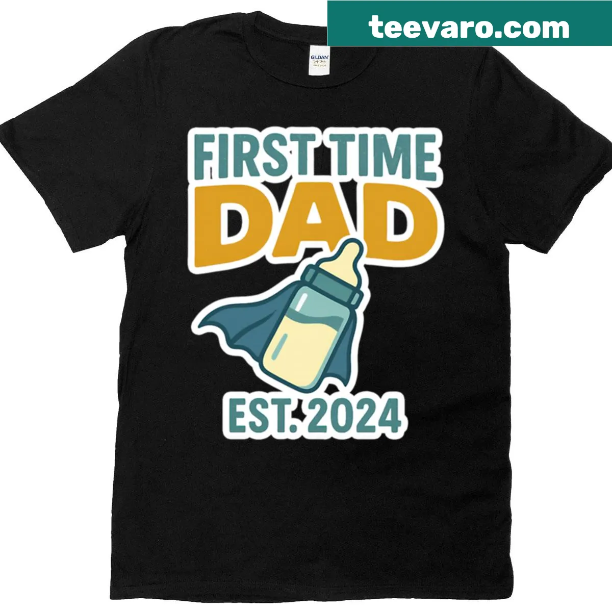 Funny new dad graphic t-shirt — on a men's t-shirt