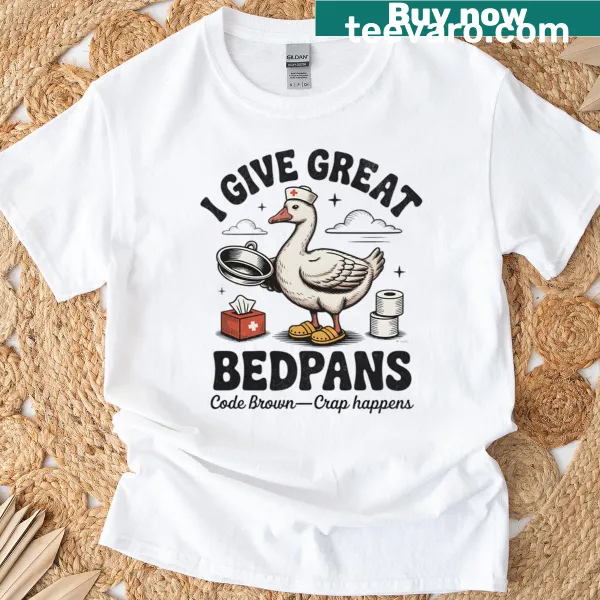 Silly Goose meme graphic on a nurse t-shirt, perfect for humor-loving healthcare workers.