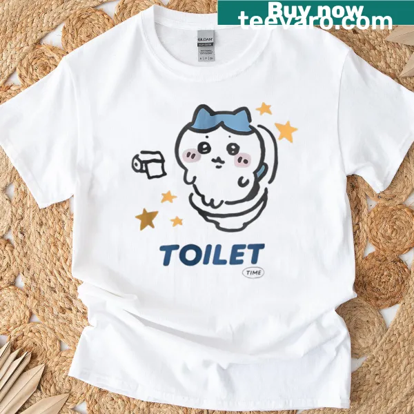 T-shirt featuring a funny toilet meme design with cats