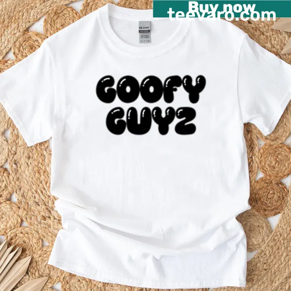 Goofy Guyz t-shirt with playful typography design