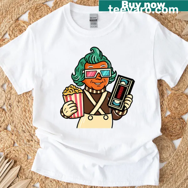 Retro horror movie night T-shirt with VHS design