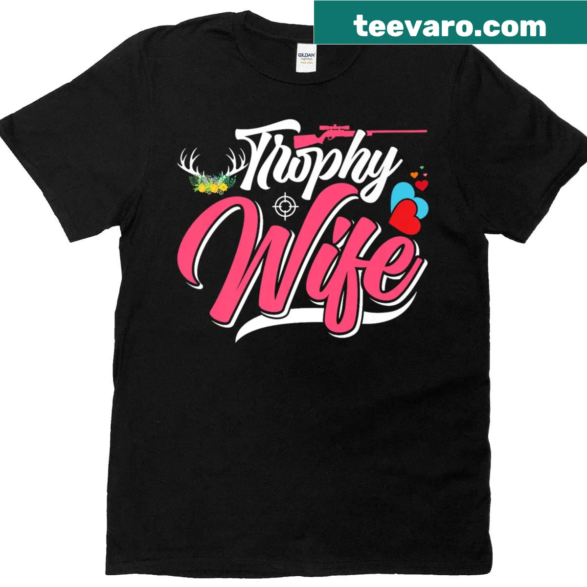 T-shirt for women featuring a huntress theme — on a men's t-shirt