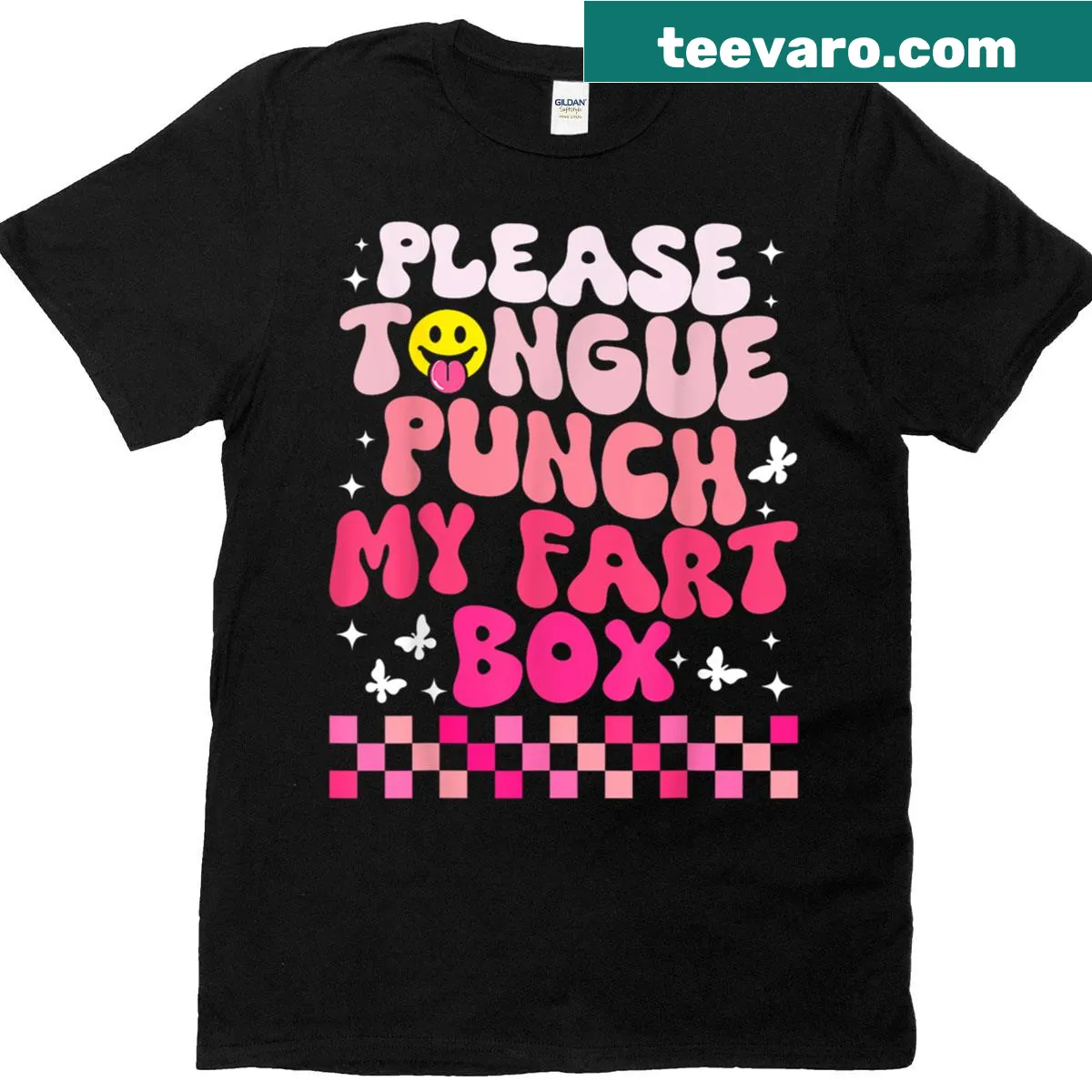 Bold text graphic with humorous phrase on t-shirt — on a men's t-shirt