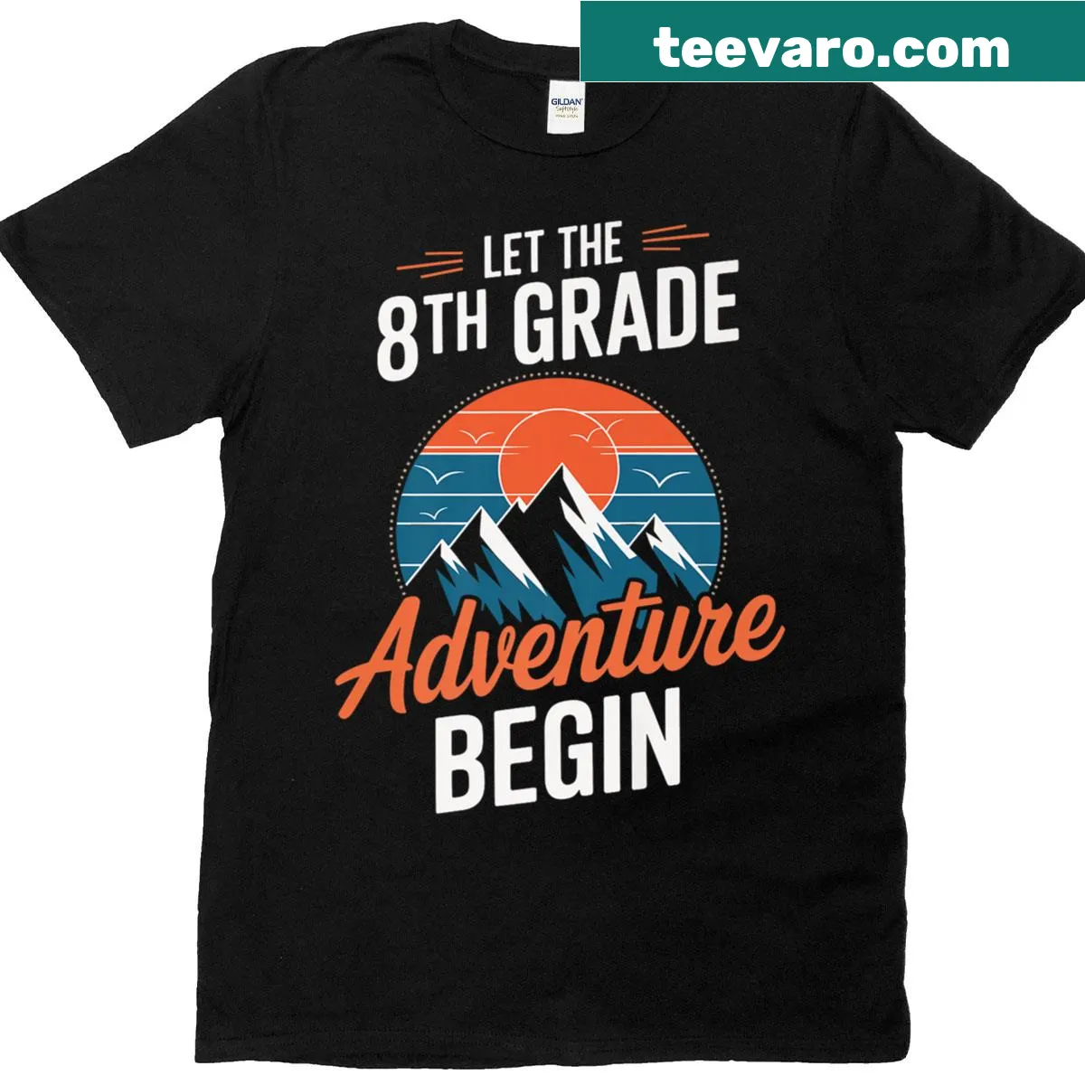 Funny t-shirt for 8th grade adventure back to school — on a men's t-shirt