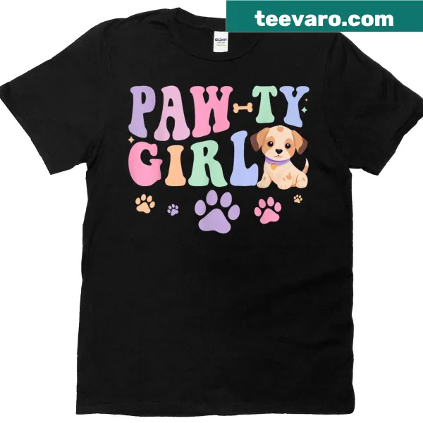 Cute birthday t-shirt with puppies for kids