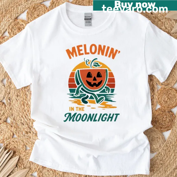 Retro watermelon jack-o-lantern design for Summerween