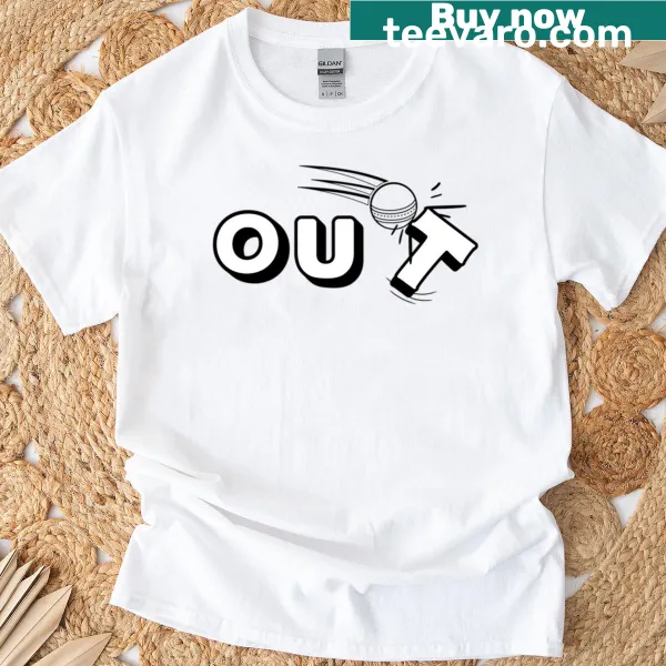 Bold typography T-shirt with a minimalist design, perfect for casual wear.