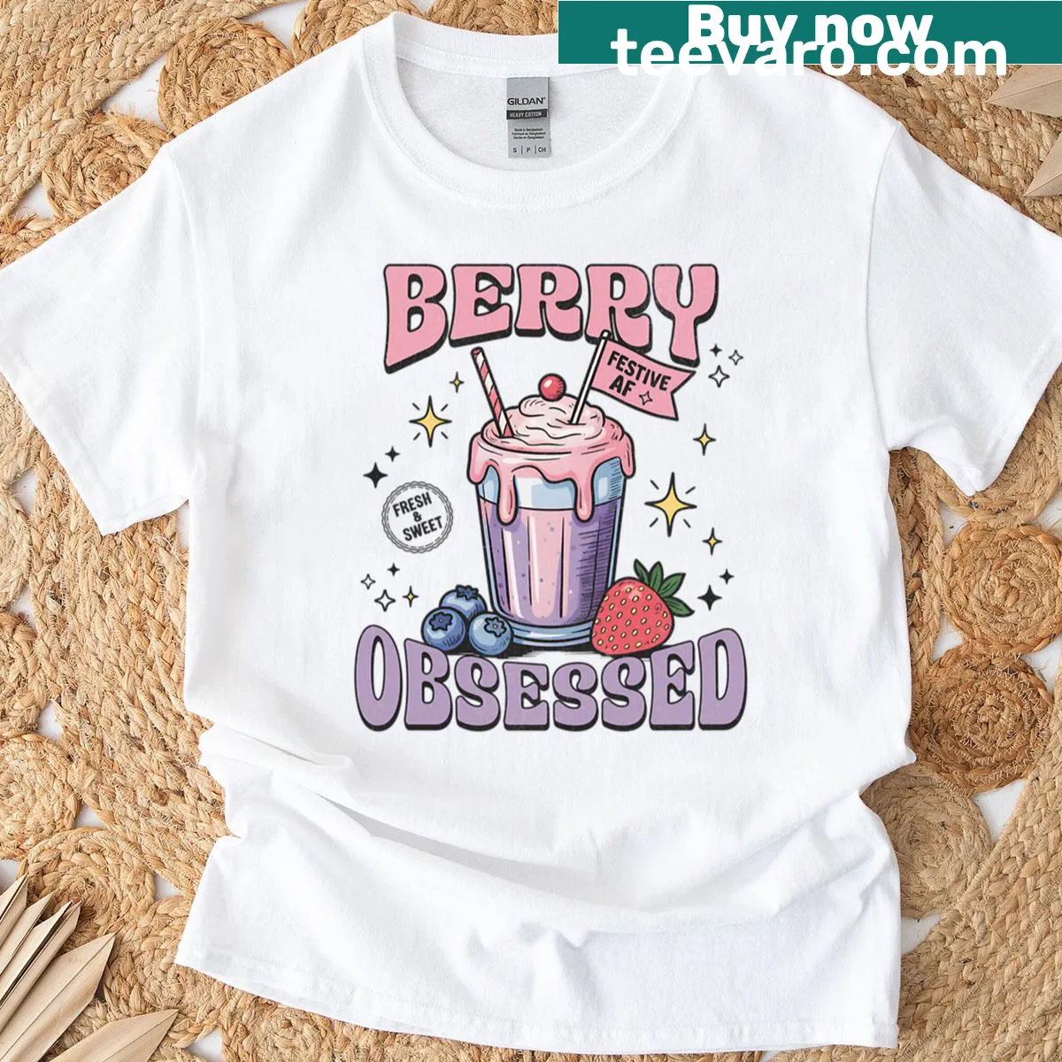 Vintage-style t-shirt featuring a classic milkshake design from 70s diners — on a men's t-shirt