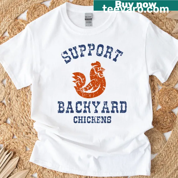 Retro-style t-shirt supporting backyard chickens