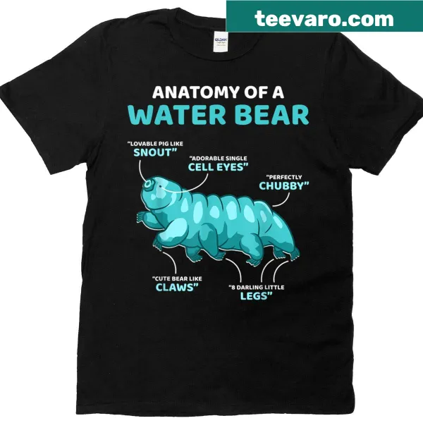 Illustration of tardigrade anatomy for science lovers