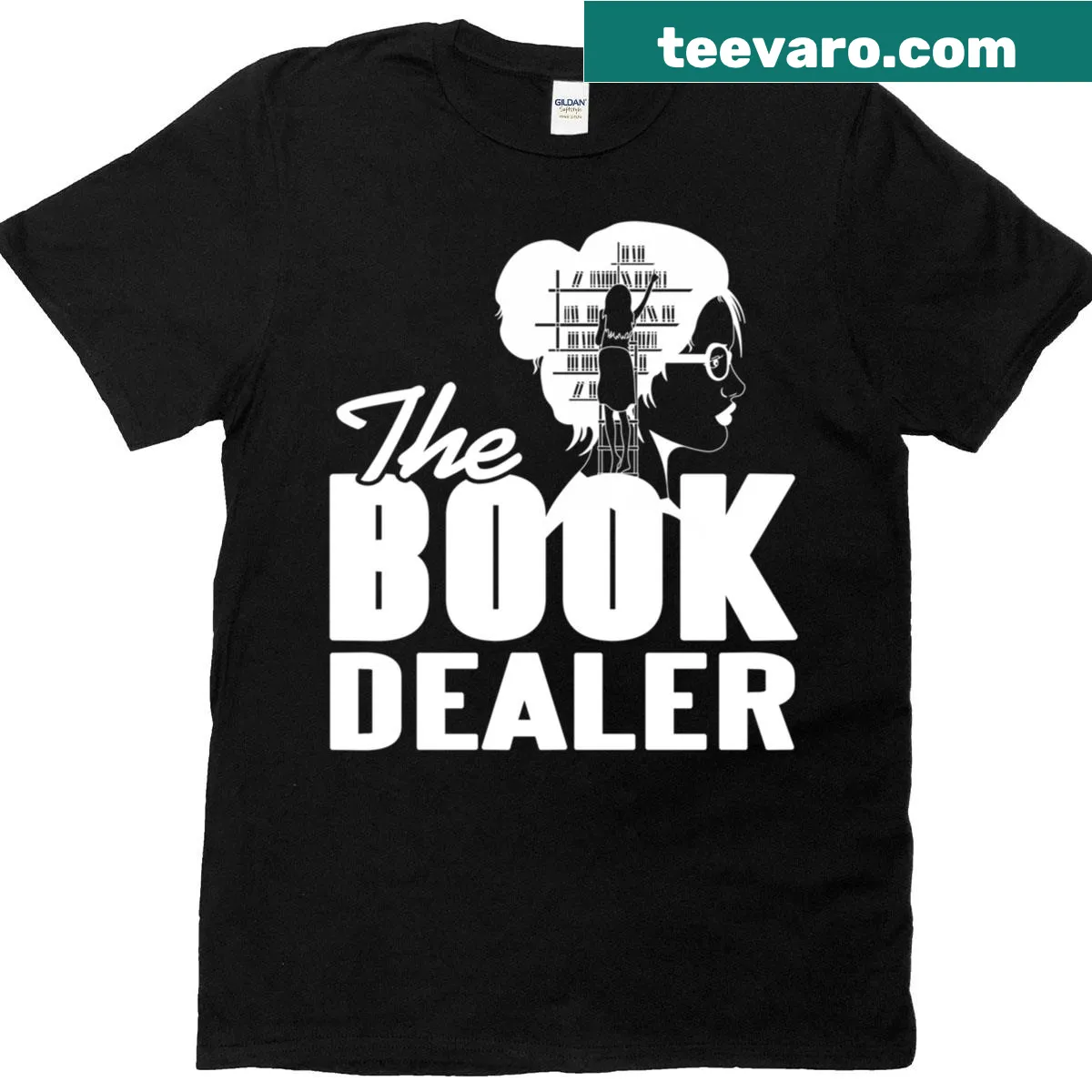 Clever librarian graphic celebrating books and literacy — on a men's t-shirt