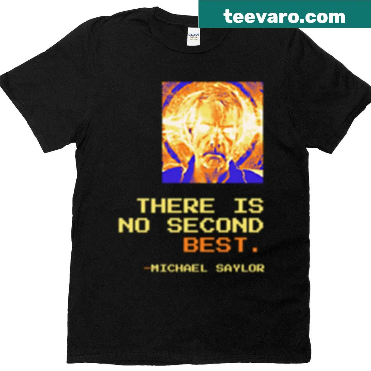 Oversized t-shirt featuring a motivational quote by Michael Saylor — on a men's t-shirt