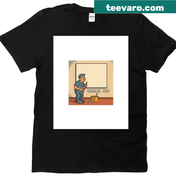 Minimalist graphic T-shirt titled 'Untitled No 437'