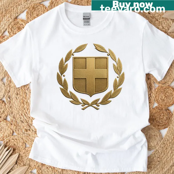 Greek Coat of Arms T-shirt featuring the emblem on the chest.