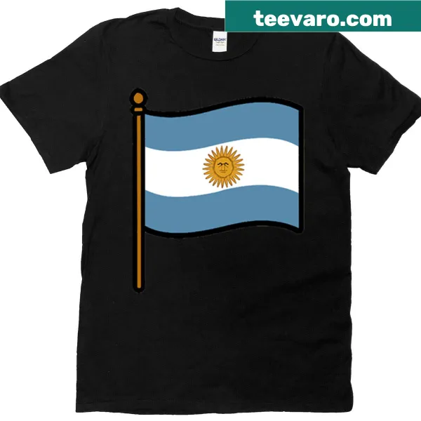 Cartoon Argentina flag T-shirt