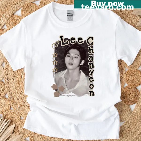 Retro collage t-shirt featuring Oceanlee Chan Yeon from Kpop