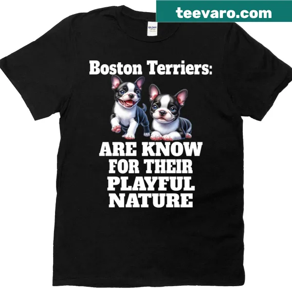 Playful Boston Terrier design celebrating their nature