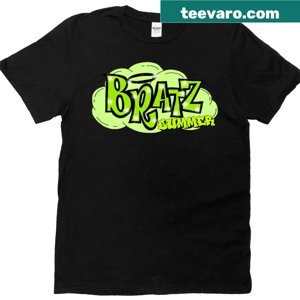 Nostalgic T-shirt inspired by Bratz dolls with a summer theme — on a men's t-shirt