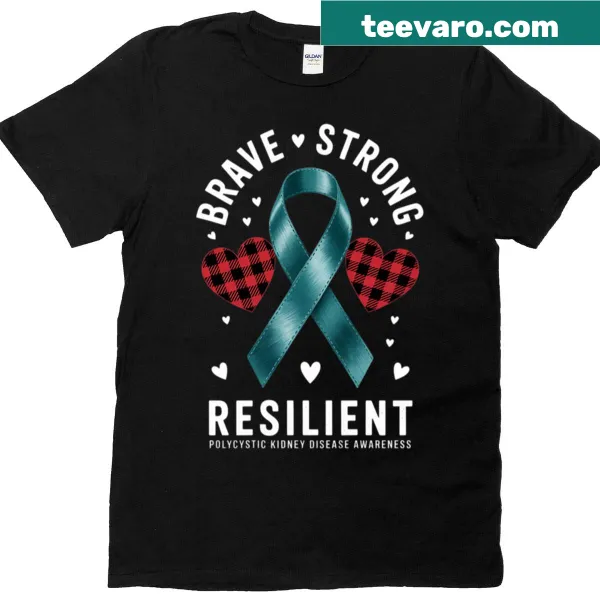 Inspirational T-shirt for Polycystic Kidney Disease awareness with strong message
