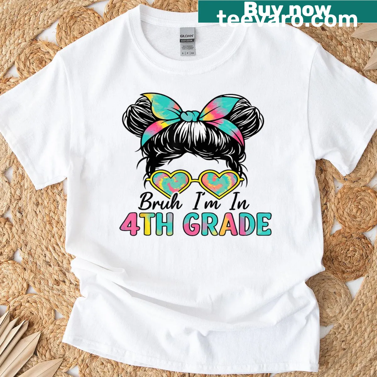 Fourth grade girls t-shirt with humorous slogan for back to school — on a men's t-shirt