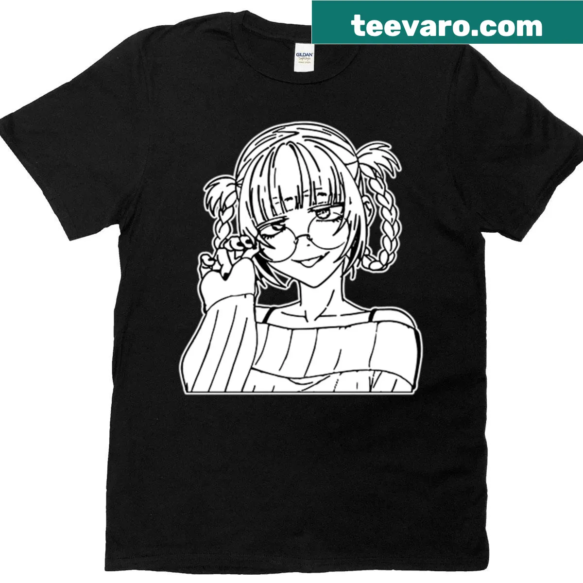 Nostalgic illustration of Nazuna Nanakusa from anime design — on a men's t-shirt