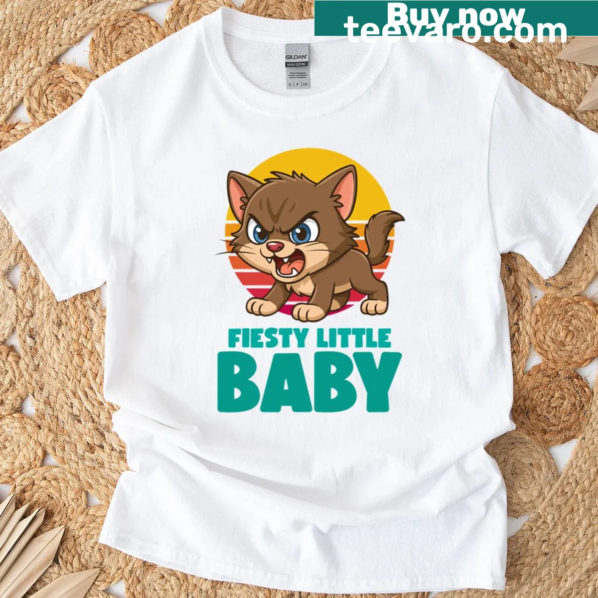 Cute t-shirt designed for energetic kids featuring playful illustrations — on a men's t-shirt