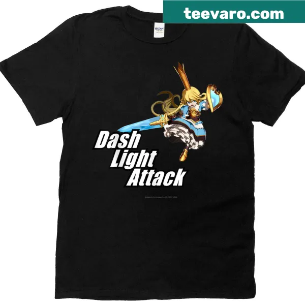 Illustration of Charlotta from Granblue Fantasy in action on T-shirt