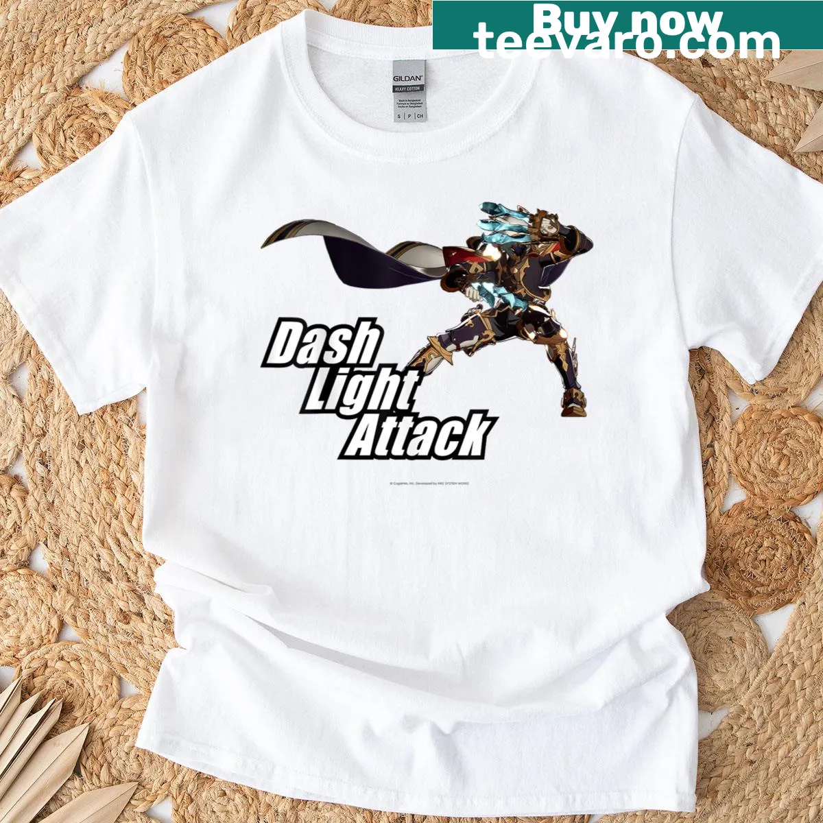 Six from Granblue Fantasy displayed on a t-shirt — on a men's t-shirt