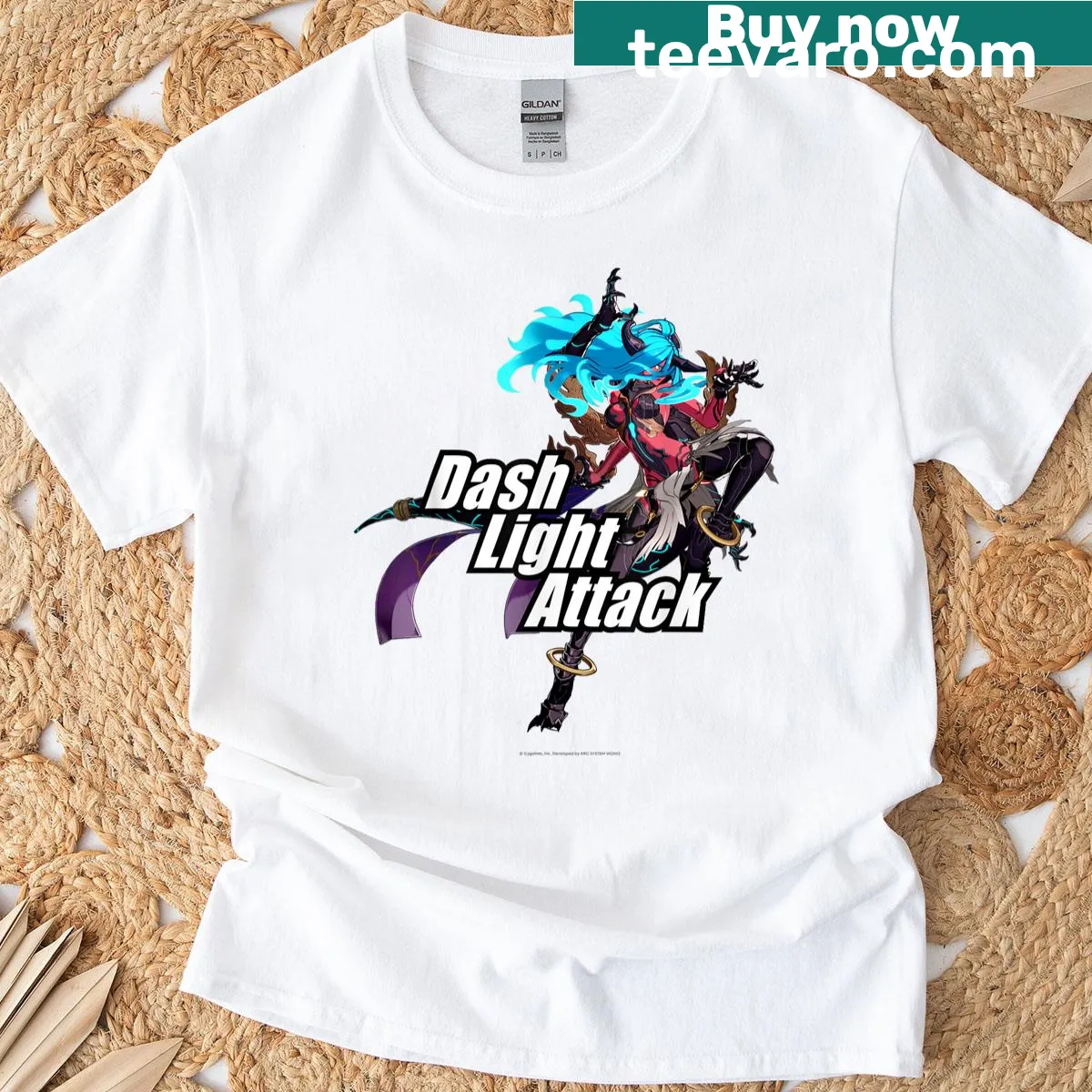 Illustration of Versusia performing a light attack from Granblue Fantasy — on a men's t-shirt