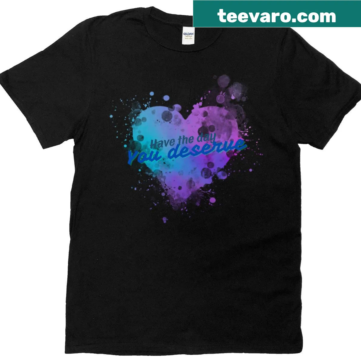 Inspirational t-shirt with motivational message for a great day — on a men's t-shirt