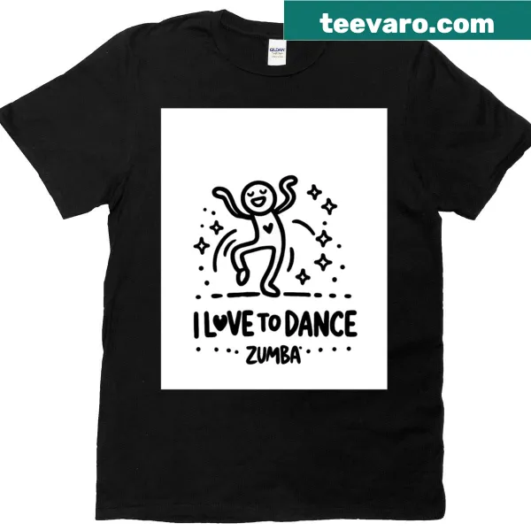 Graphic T-shirt celebrating love for Zumba dance