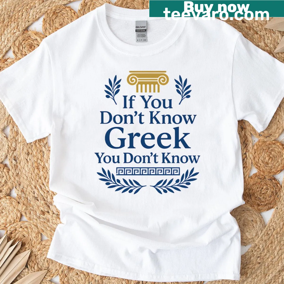 Cultural pride shirt celebrating Greek heritage — on a men's t-shirt