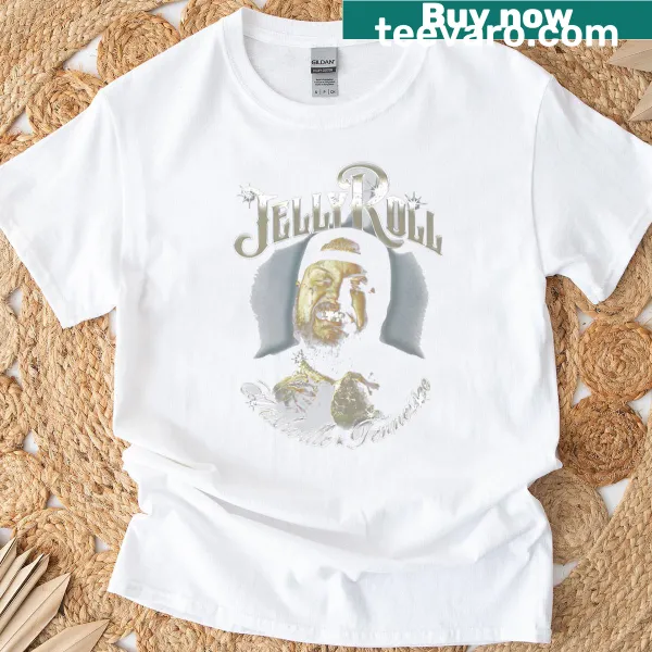 Merch T-shirt featuring a Jelly Roll music-inspired graphic