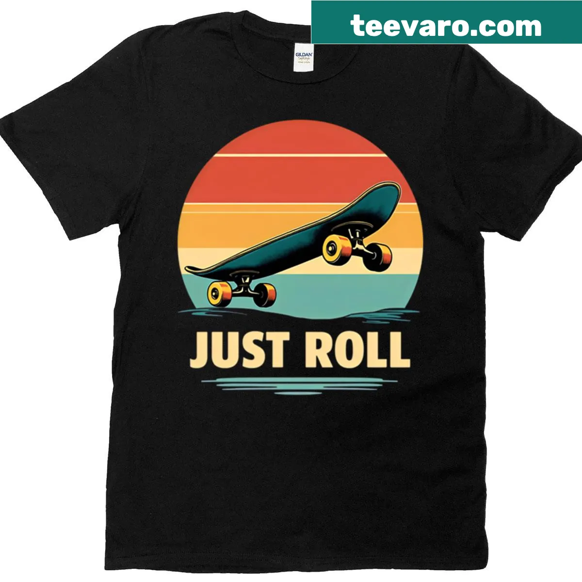Edgy skater graphic design on T-shirt — on a men's t-shirt