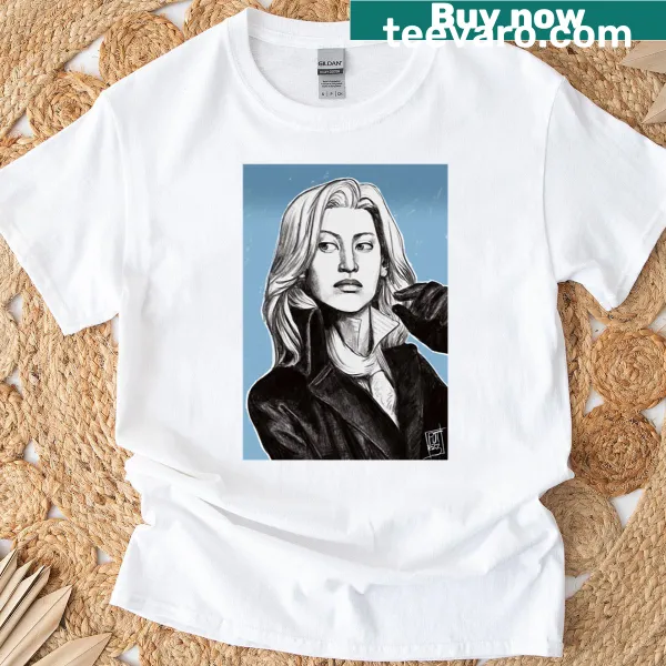 Philosophy-themed shirt featuring Kikuchi Shuji and Camus typography design