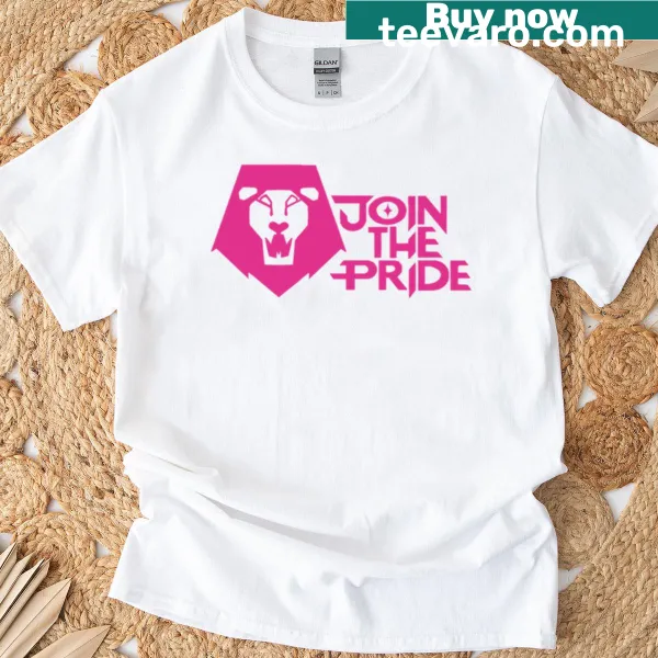 Playful logo design on T-shirt promoting unity and pride.