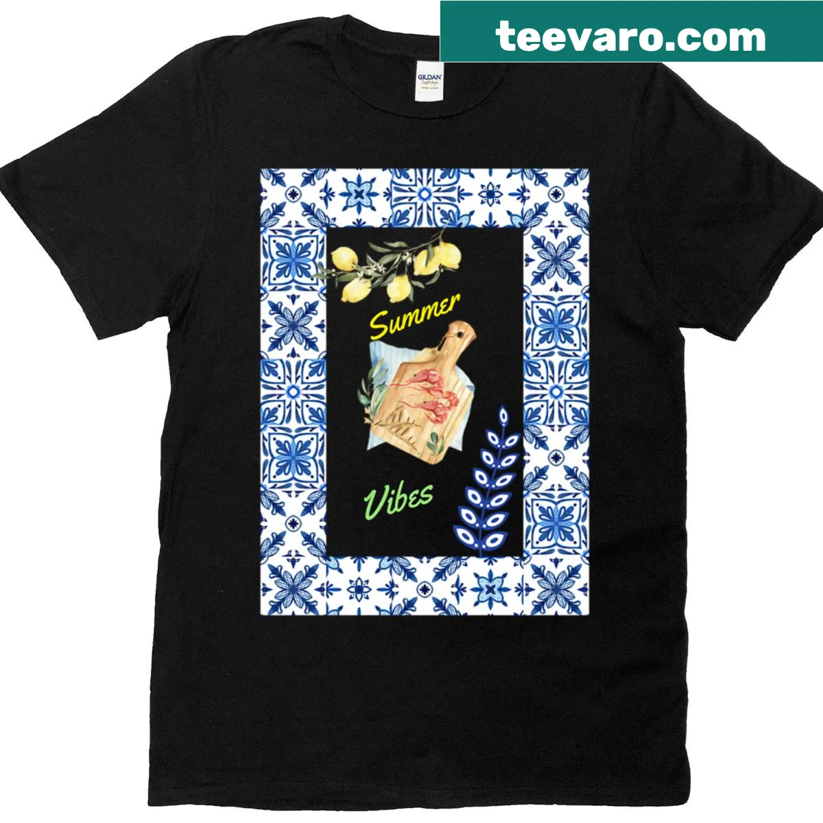 T-shirt featuring a graphic inspired by Mediterranean culture — on a men's t-shirt