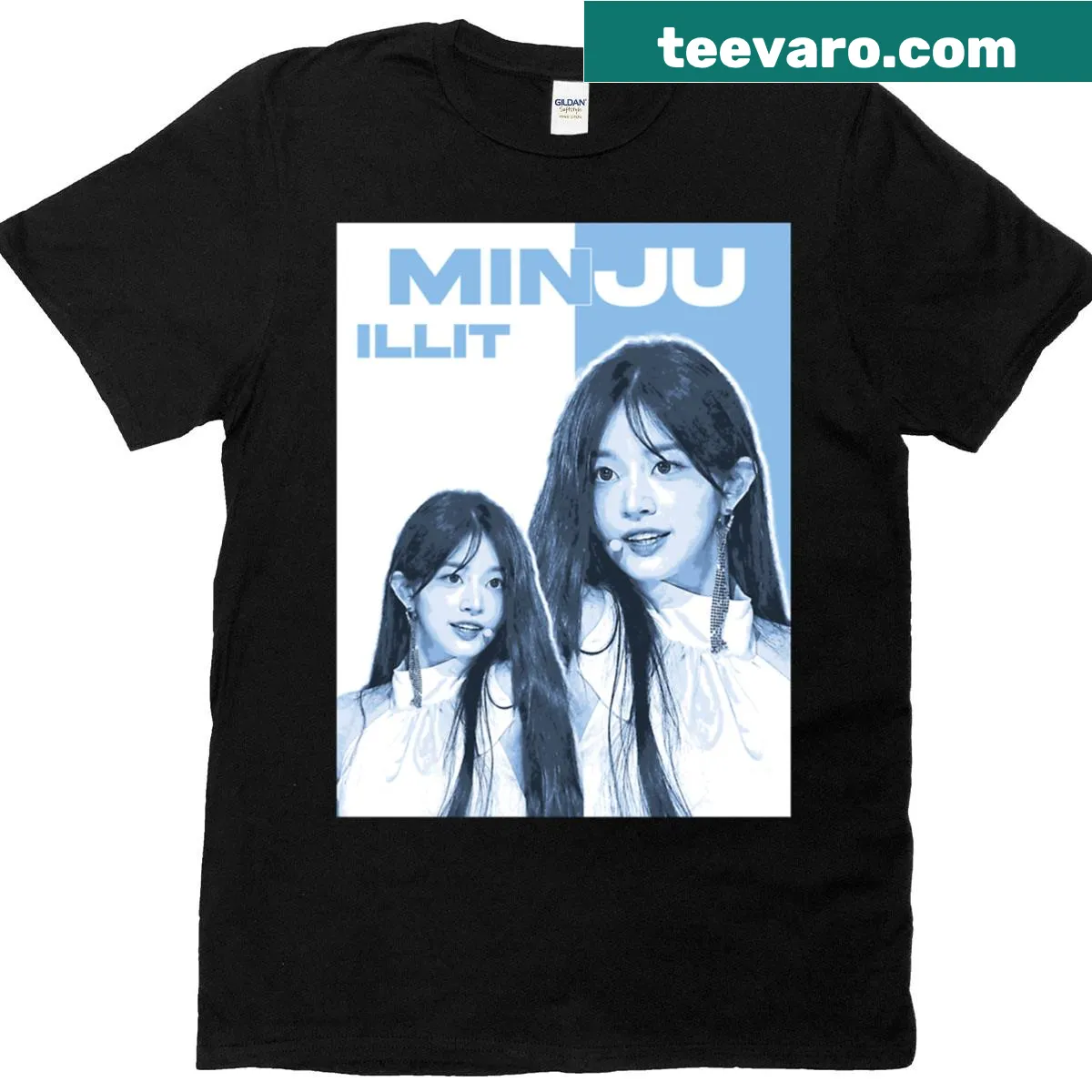 Minimalist Minju Illit design on t-shirt — on a men's t-shirt